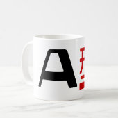 Mug Groupe sanguin Un Kanji Japonais (Devant gauche)