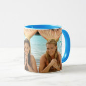 Mug Groupe sur la plage (Devant droit)