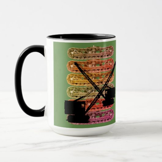 Mug Grue à chenilles et grue (Gauche)