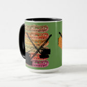 Mug Grue à chenilles et grue (Devant gauche)