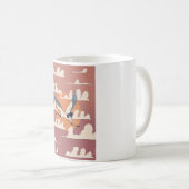 Mug Grue asiatique en vol (Devant droit)