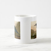 Mug Grue Bleue Heron Audubon Peinture (Centre)