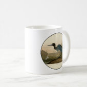 Mug Grue Bleue Heron Audubon Peinture (Devant droit)