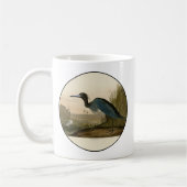 Mug Grue bleue Héron Impression Audubon Art côtier (Gauche)