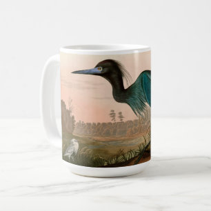 Mug Grue bleue ou Heron Birds of America Audubon Impri
