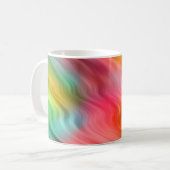 Mug Grue colorée Fleur Wavy Texture (Devant gauche)