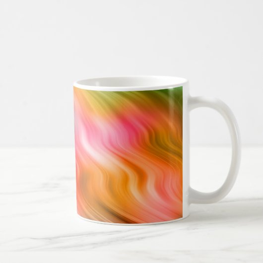 Mug Grue colorée Fleur Wavy Texture (Droite)