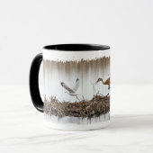 Mug Grue de Sandhill chassant des mouettes (Devant gauche)