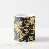 Mug Grues baroques dorées : ornement rococo. (Centre)