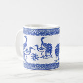 Mug Grues de saule bleu Oiseau Chinoiserie traditionne (Devant gauche)
