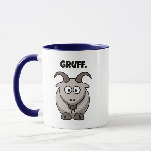 Mug Gruff Grey Chèvre Funny Fairy Tale Dessin (Gauche)