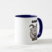 Mug Gruff Grey Chèvre Funny Fairy Tale Dessin (Devant droit)