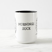 Mug Grumpy African Barbe Owlet Design (Centre)
