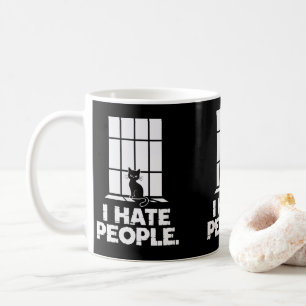 Mug Grumpy Amoureux de les chats anti-sociaux Funny Ch