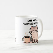 Mug Grumpy Cat Morning Humor (Devant droit)