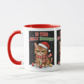 Mug Grumpy Christmas Cat (Gauche)