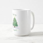 Mug Grumpy Christmas Tree Cartoon – Funny "Not My Seas (Devant droit)
