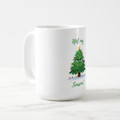 Mug Grumpy Christmas Tree Cartoon – Funny "Not My Seas (Devant gauche)