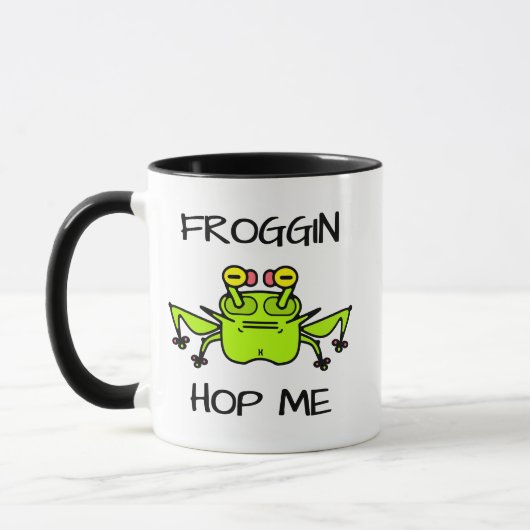 Mug Grumpy Frog Weird Cartoon Creature (Gauche)