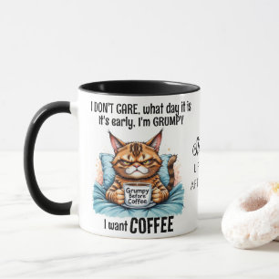 Mug Grumpy Funny Chat Boire Citation De Café