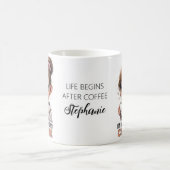 Mug Grumpy mignonne fille boire du café citation amusa (Centre)