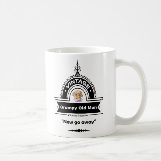 Mug Grumpy Old Man Club Amusant "Over the Hill" (Droite)