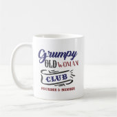 Mug Grumpy Old Woman Club Funny (Gauche)