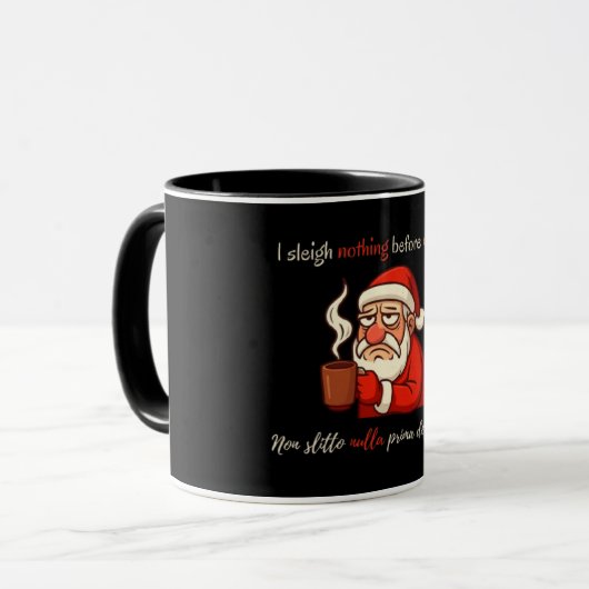 Mug Grumpy Santa Caffè Mood (Devant gauche)