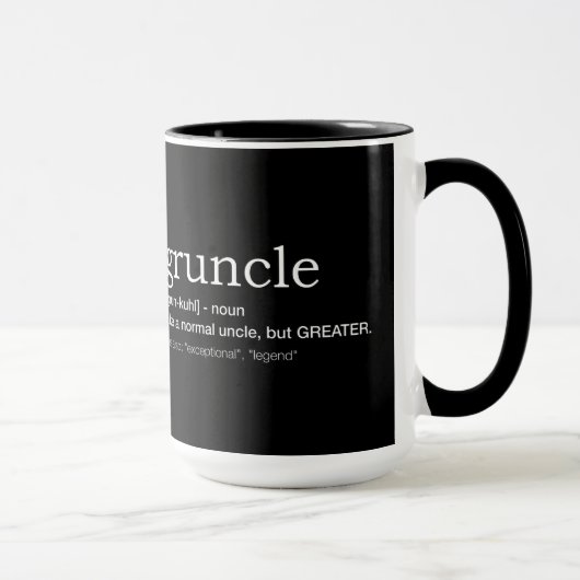 Mug Gruncle for best uncle (Droite)