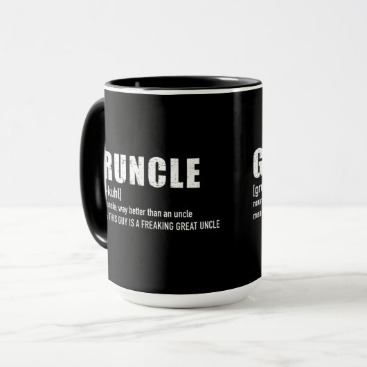 Mug Gruncle for great uncle (Devant gauche)