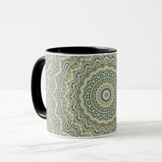 Mug Grünes Kaleidoskop (Devant gauche)