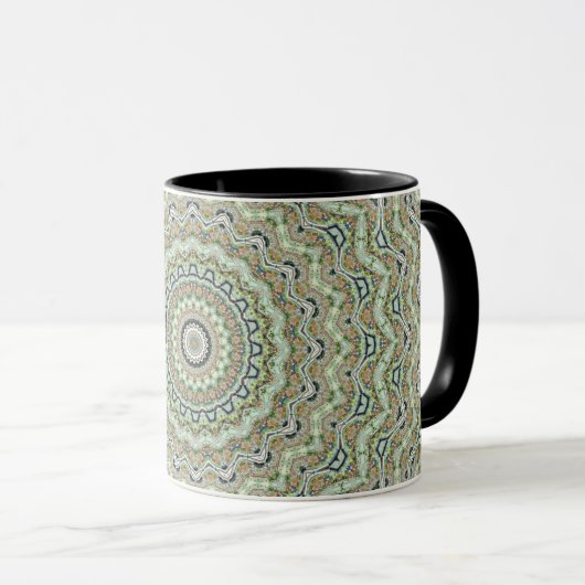 Mug Grünes Kaleidoskop (Devant droit)