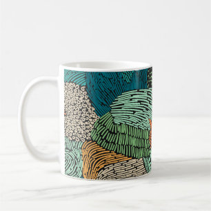 Mug Grunge Abstrait : Conception Motif transparente.