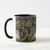 Mug Grunge abstrait, marron monochrome (Gauche)