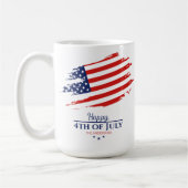 Mug Grunge American Flag Happy 4 juillet ID1104 (Gauche)