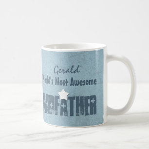 Mug Grunge bleue W06C1 du PARRAIN le plus