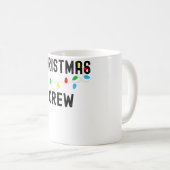 Mug Grunge Christmas Lights Party Équipage corresponda (Devant droit)