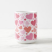 Mug Grunge Coeurs Tons de rose (Centre)