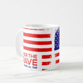 Mug Grunge de la fête commémorative (Devant gauche)