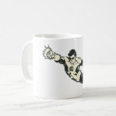 Mug Grunge de lanternes vertes (Devant gauche)