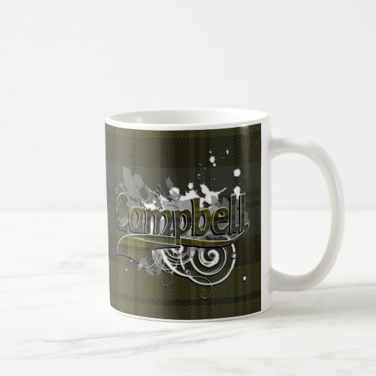 Mug Grunge de tartan de Campbell (Droite)