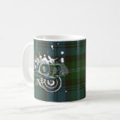 Mug Grunge de tartan de Lyon (Devant gauche)