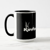 Mug Grunge décorée d'un monogramme (Gauche)