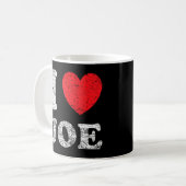 Mug Grunge détendu Style épuisé J'aime Joe (Devant gauche)