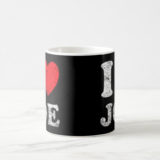 Mug Grunge détendu Style épuisé J'aime Joe (Centre)
