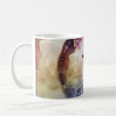 Mug Grunge florale de tigre blanc (Gauche)