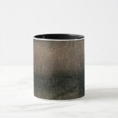 Mug Grunge Moderne Abstrait Rose Noir Or (Centre)