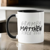 Mug Grunge moderne noir et blanc pour le Grampa Cool