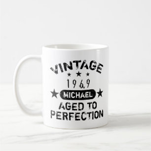 Mug Grunge personnalisé vintage 1969