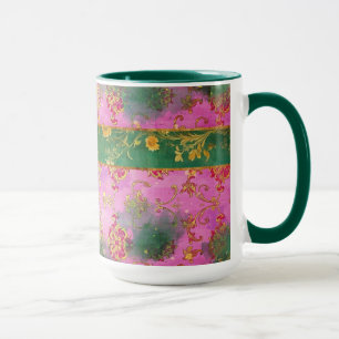 Mug Grunge rose sauvage Damask - Mug, Coupe